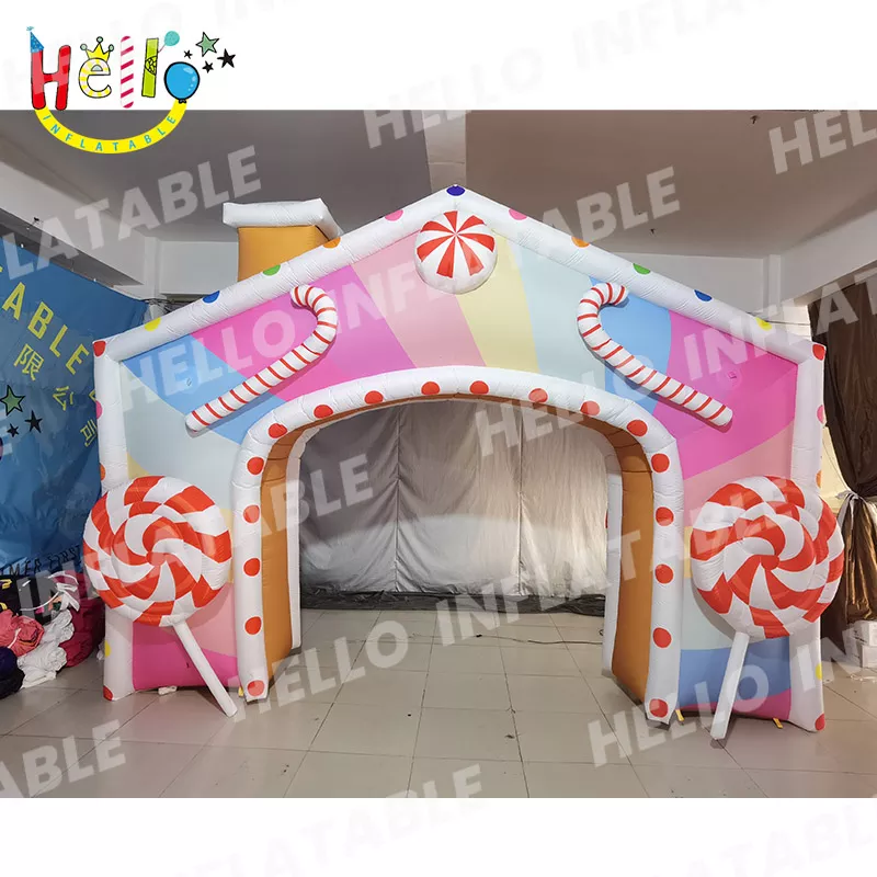 Inflatable Christmas Arch Outside Decorative Yard Display Customized Archway Inflatable Decorations插图
