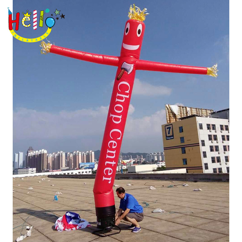 Custom advertising dummy air tube man outdoor sports inflatable clown advertising Red inflatable sky dancer