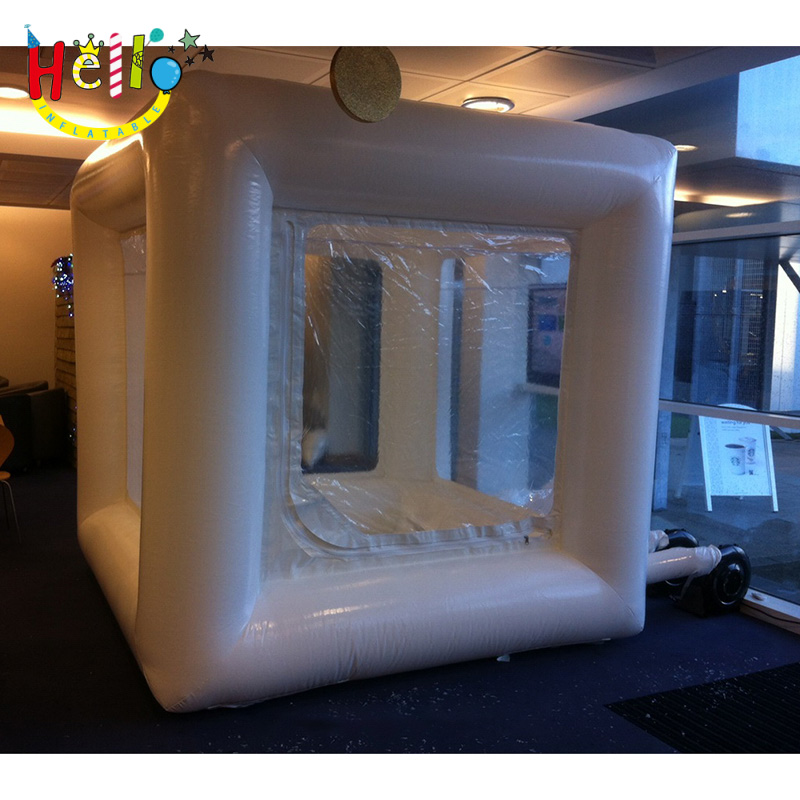 The Giant customized inflatable cash White cube inflatable money machine Popular inflatable money booth for sale