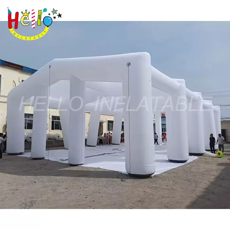White inflatable frame tent Inflatable Tennis Court Tent inflatable exhibition tent for sale