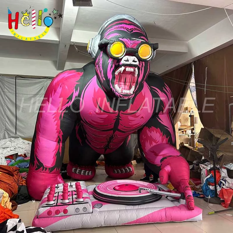 advertising inflatable dj gorilla inflatable baboon event party inflatable ape inflatable cartoon animal mascot