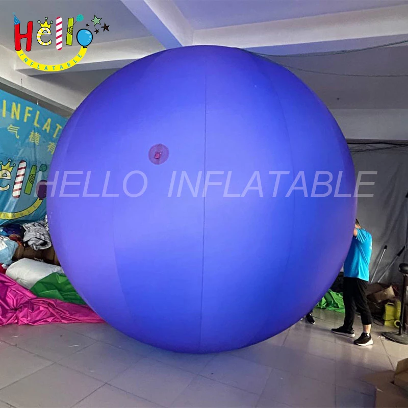 Purple 4m diameter inflatable falling ball for music festival outdoor decoration插图