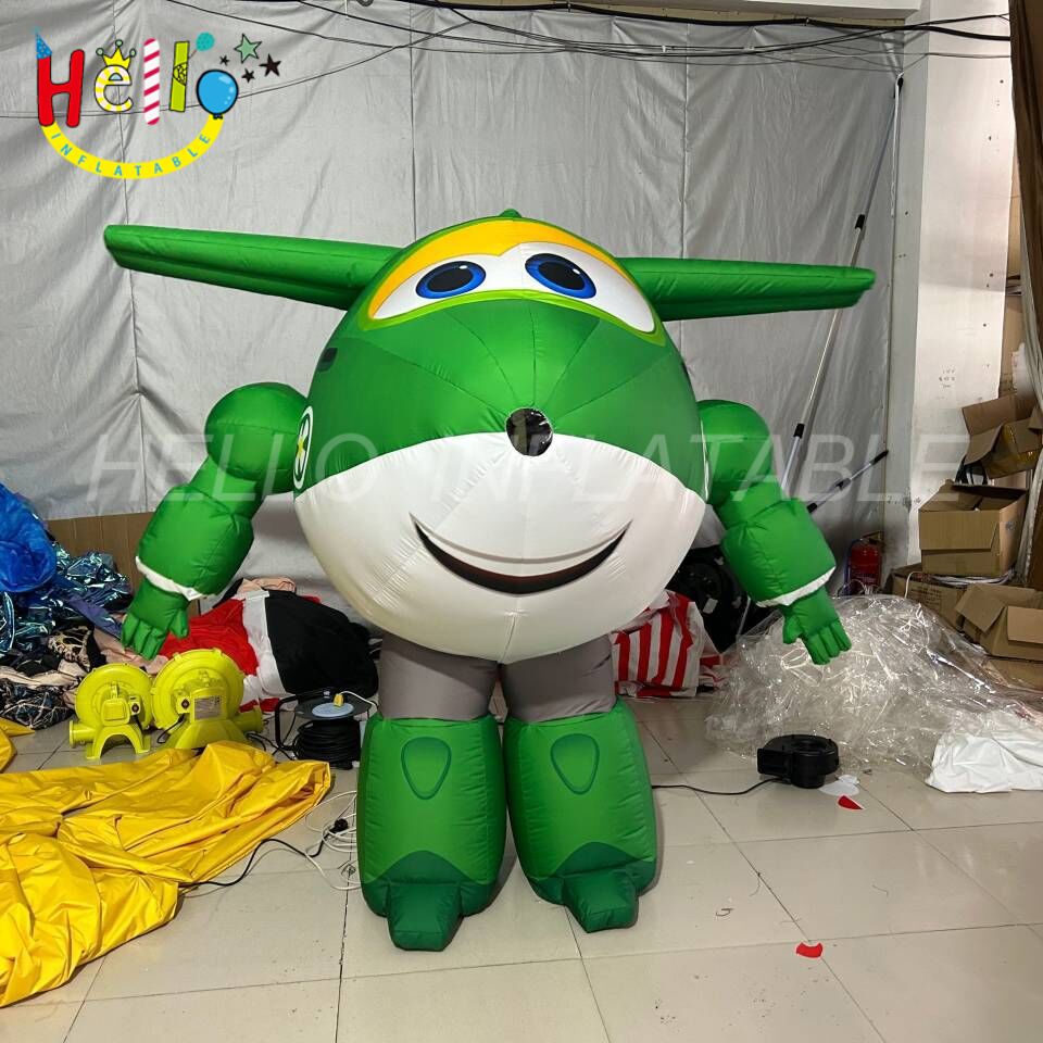 Stage Performance Inflatable Cartoon Costume Green Inflatable Aircraft Costume