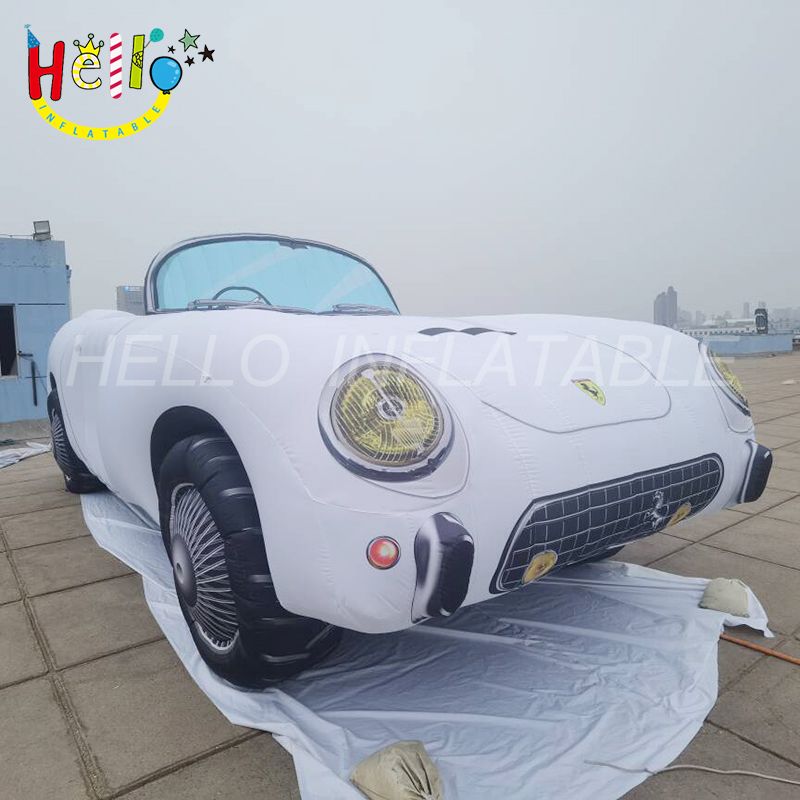 Customized Inflatable Car Model Inflatable White Roadster插图