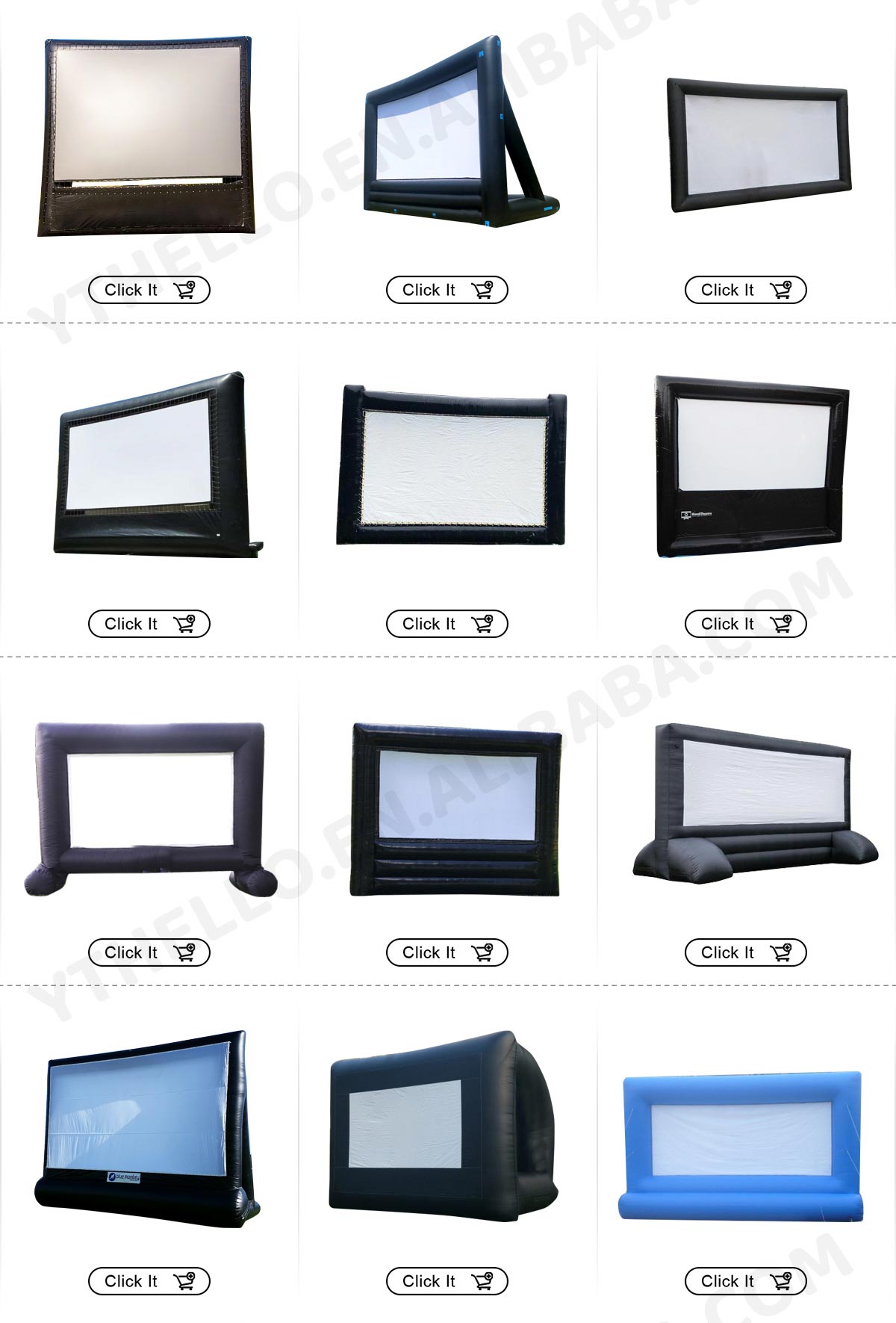Outdoor Giant Inflatable Screen To Watch TV Inflatable Led Screen Hire ...
