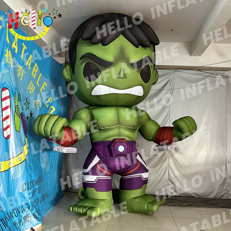 Custom inflatable anime cartoon character inflatable green muscle man插图 Custom inflatable anime cartoon character inflatable green muscle man插图