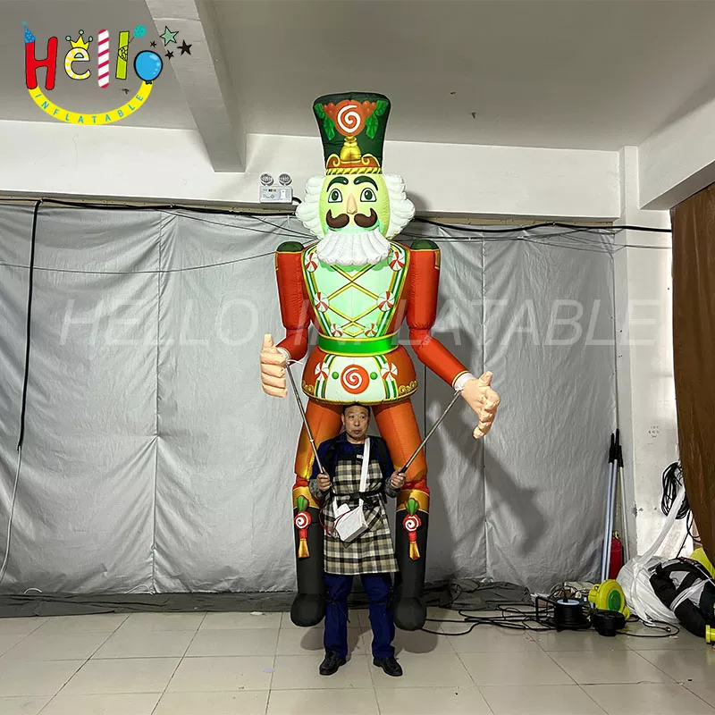 The Latest Street inflatable show clothes costume inflatable Christmas costumes walking inflatable Nutcracker costumes for outdoor Performance
