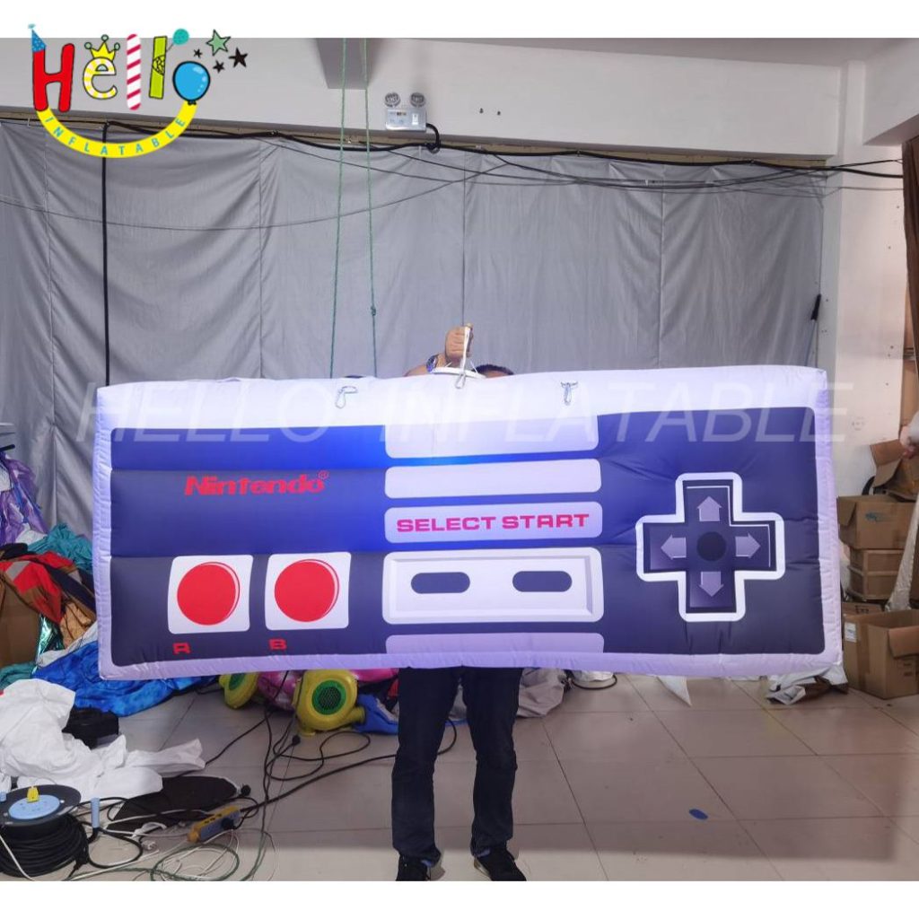 Inflatable Gamer Controllers Boy Birthday Party Gift Inflatable Gamepad with LED light for Decoration