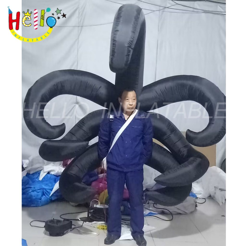 Carnival Inflatable Parade Costume Black Inflatable Performance Costume