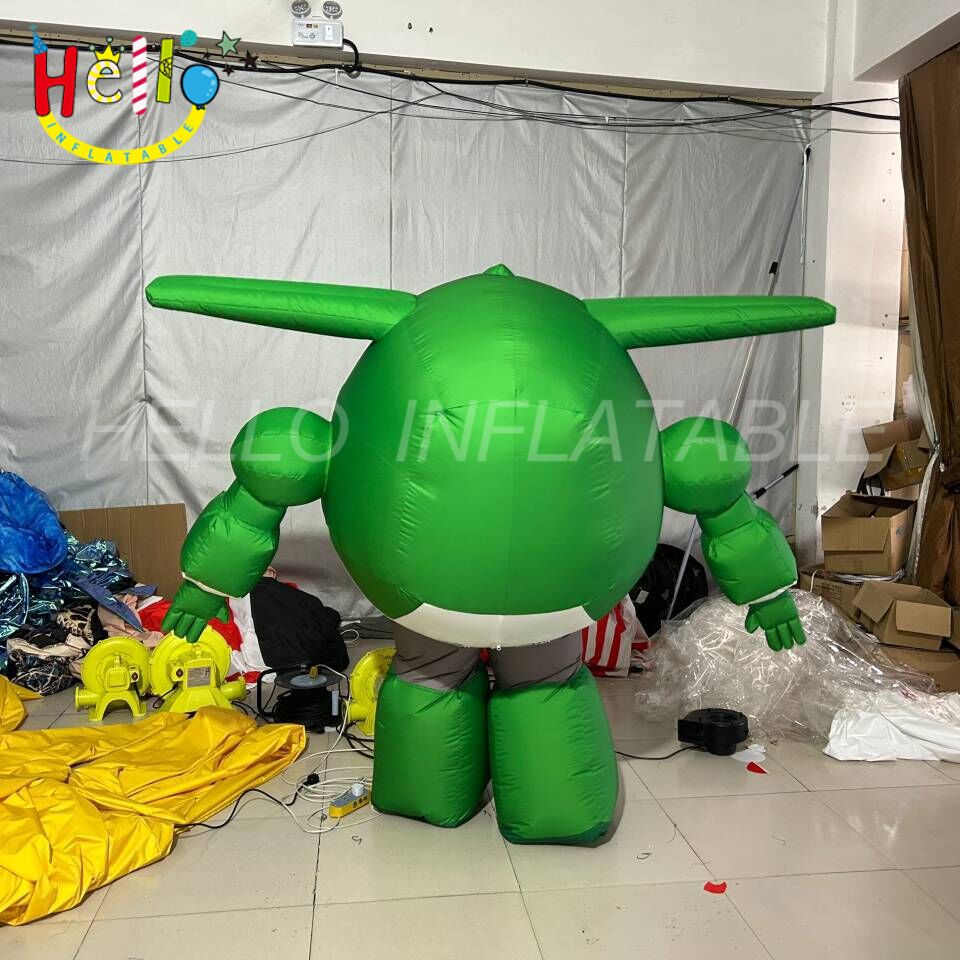 Stage Performance Inflatable Cartoon Costume Green Inflatable Aircraft ...