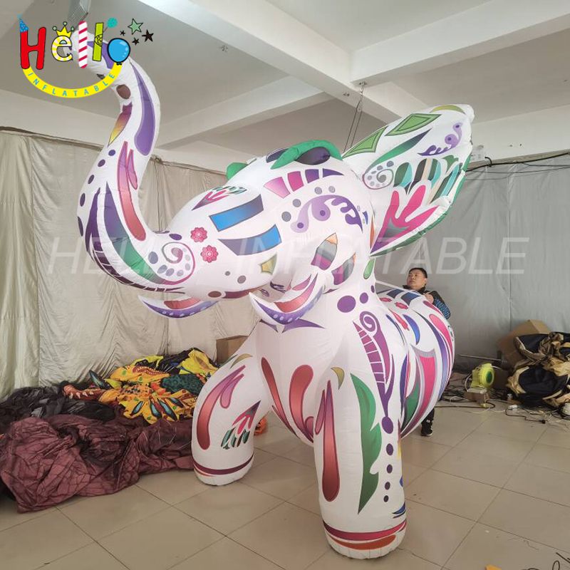 Various Inflatable Templates Polyester fabric inflatable human back elephant for street parade ...