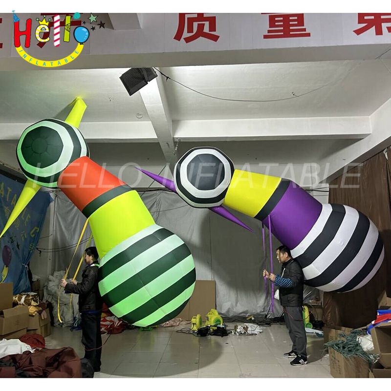 Stripes Inflatable Hot Sale Inflatable Art Costume Led Light Stripe Inflatable Performance ...