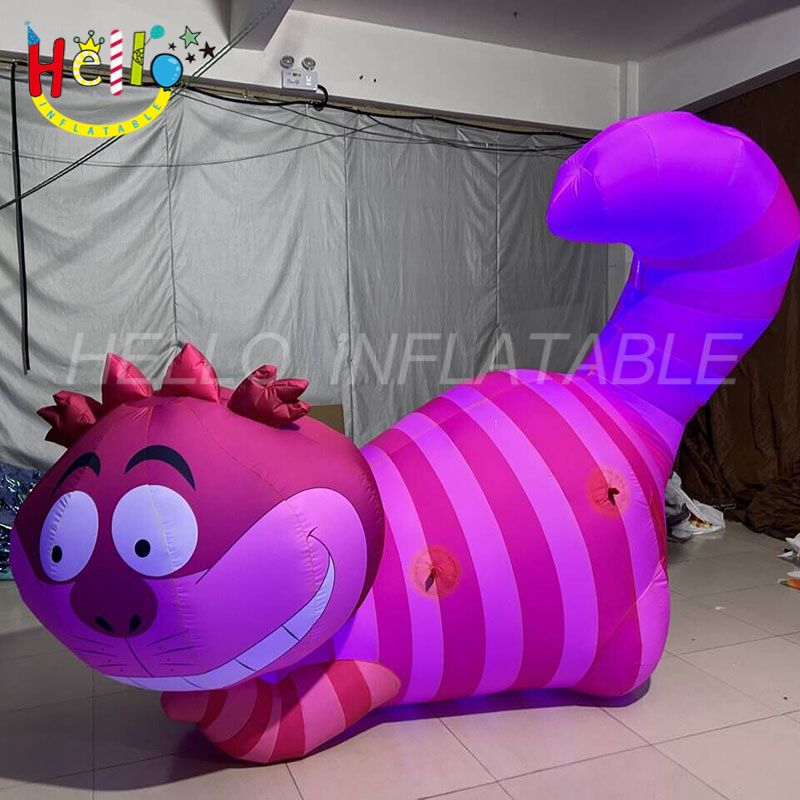 Meerkat Inflatable 2-meter side length polyester fabric pink inflatable cat for event ...