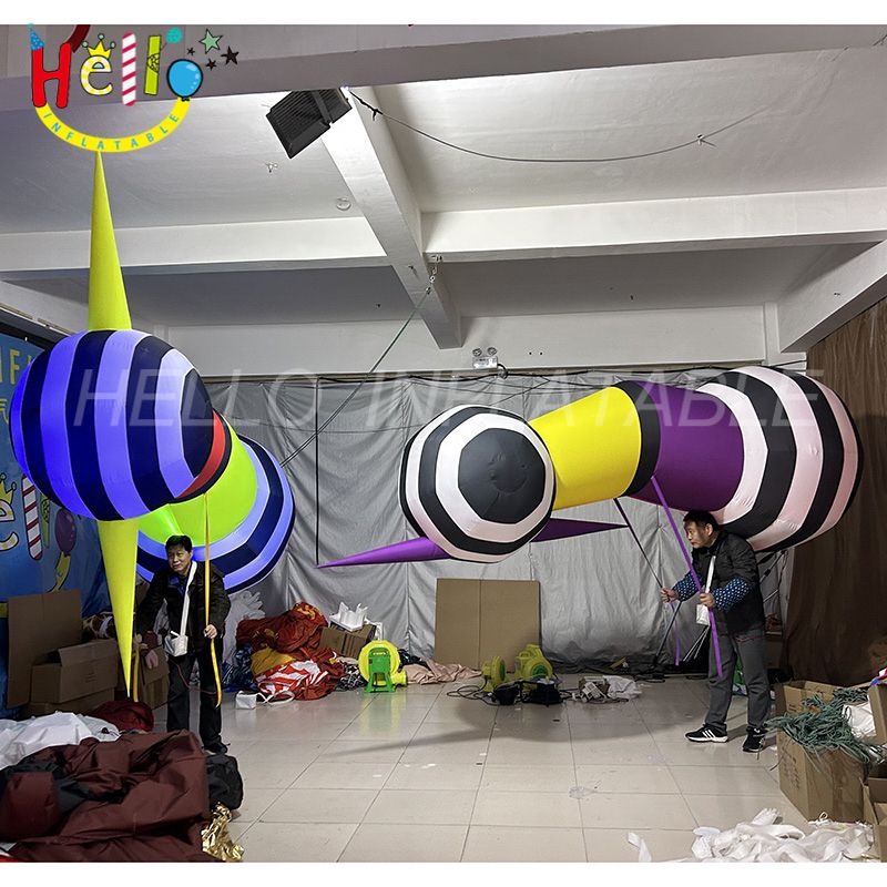 Stripes Inflatable Hot Sale Inflatable Art Costume Led Light Stripe Inflatable Performance ...