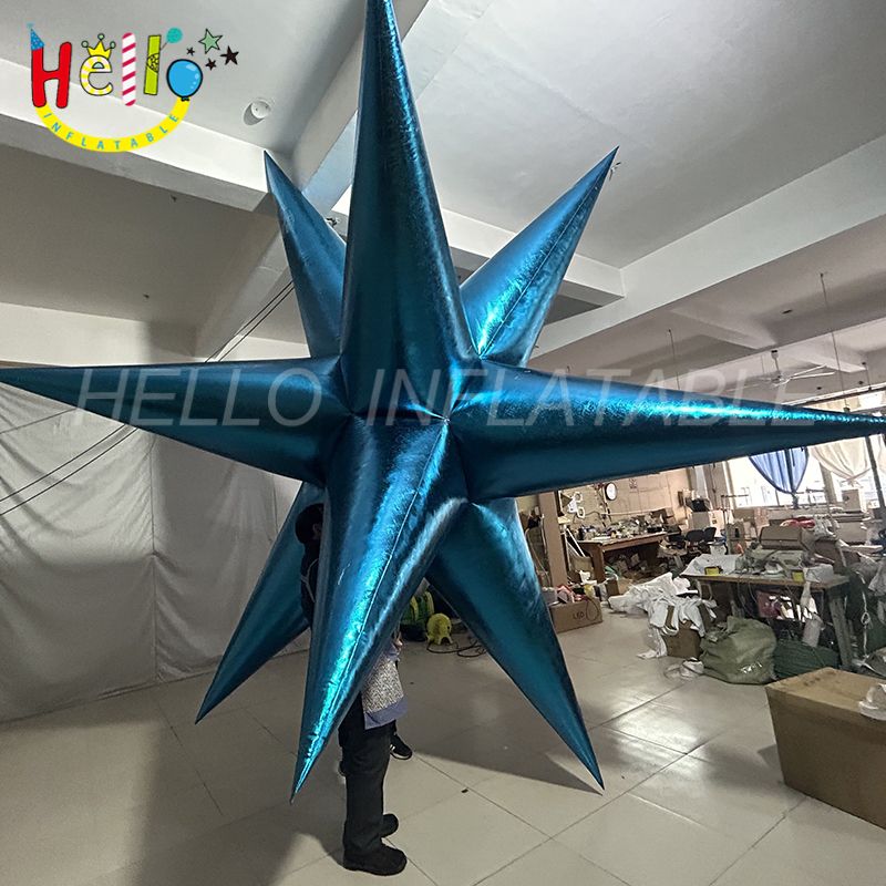Star Inflatalbe Stage Decoration Event Theme Party Decoration Blue Inflatable Star ...