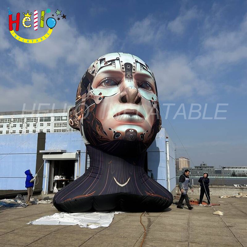 Robot Rooftop Inflatable Inflatable Robot Head - Hello Inflatables