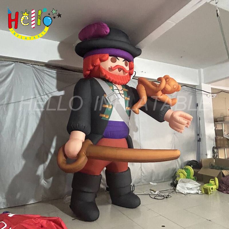 High Quality Inflatable Cartoon Model Black Inflatable Pirate With ...