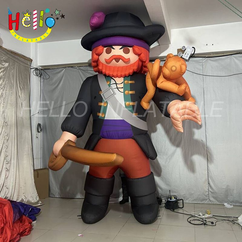 High Quality Inflatable Cartoon Model Black Inflatable Pirate With ...