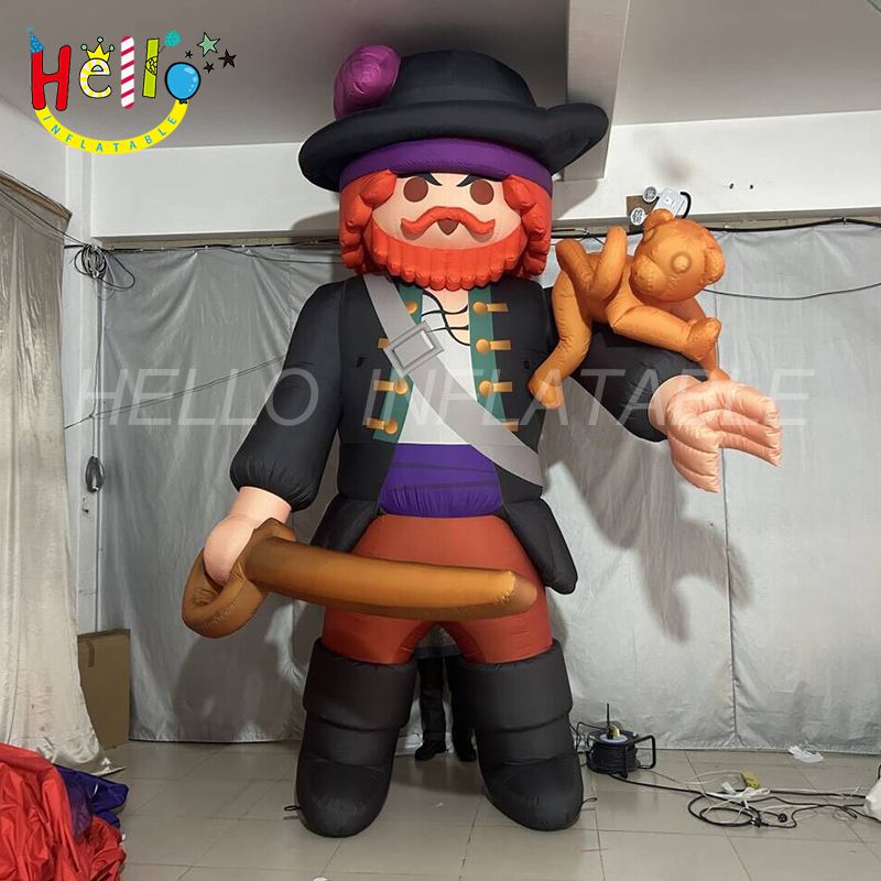 High Quality Inflatable Cartoon Model Black Inflatable Pirate With ...