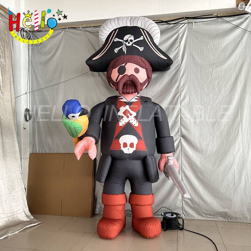 The Black Inflatable Cartoon Model Custom Inflatable Pirate With Knife ...