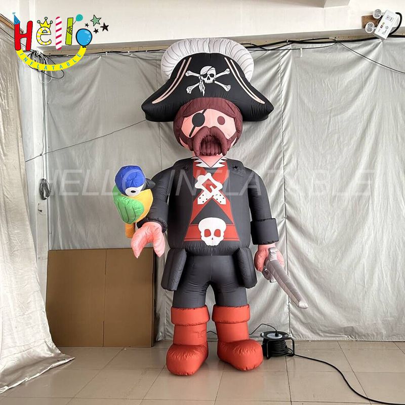 The Black Inflatable Cartoon Model Custom Inflatable Pirate With Knife ...