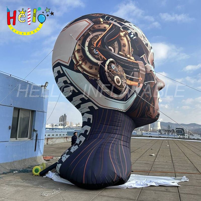Robot Rooftop Inflatable Inflatable Robot Head - Hello Inflatables
