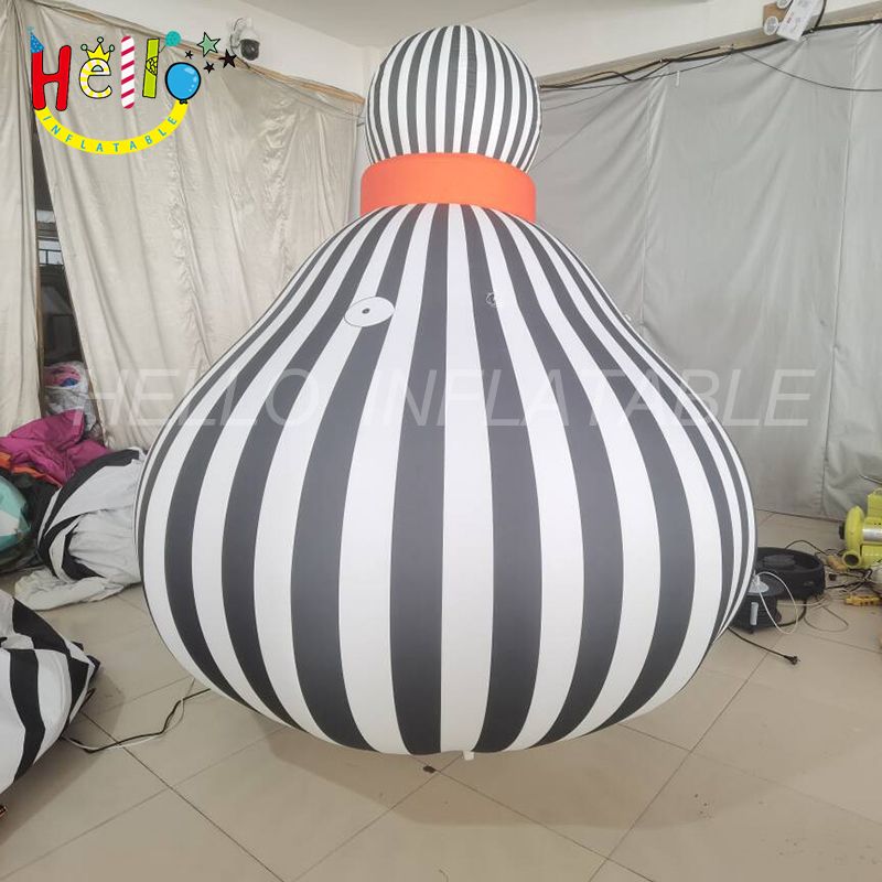 Stripes Inflatable Hot Sale Black White Stripe Inflatable Art Installation For Art ...