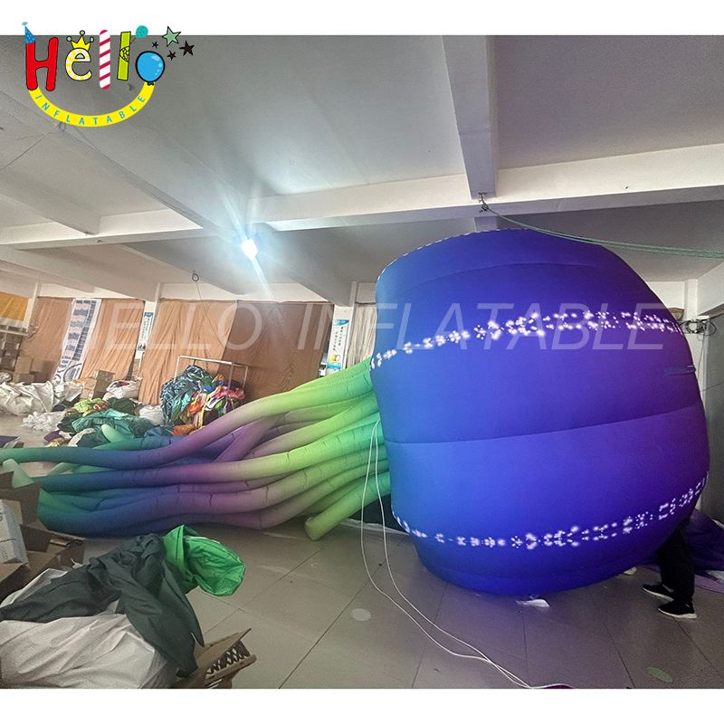 Jellyfish Inflatable Fail Giant Colorful Hanging Inflatable Jellyfish With Led Light - Hello ...