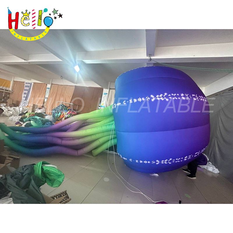 Jellyfish Inflatable Fail Giant Colorful Hanging Inflatable Jellyfish With Led Light - Hello ...