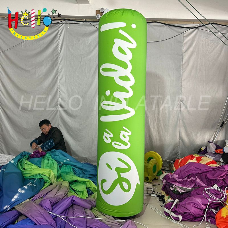 Outdoor Advertising Inflatable Pillar Green Inflatable Column For Party ...