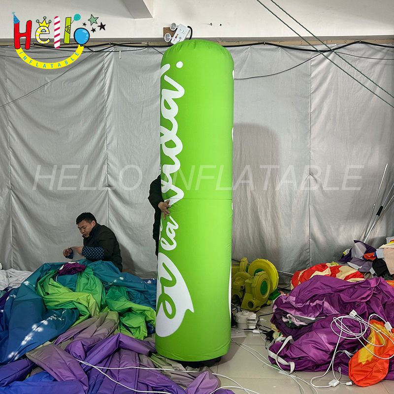 Outdoor Advertising Inflatable Pillar Green Inflatable Column For Party ...
