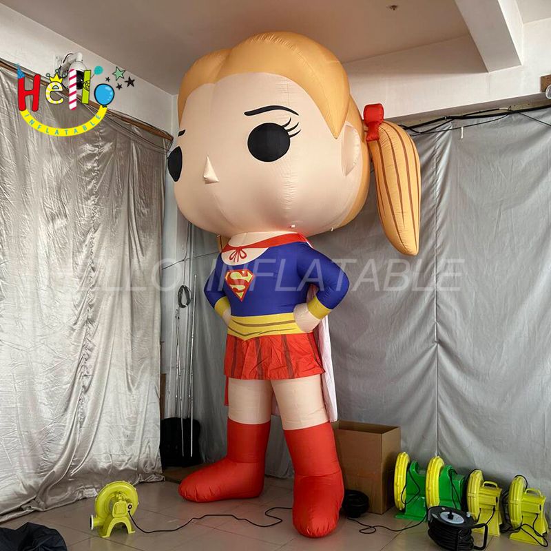 Giant Inflatable Cartoon Mascot Inflatable Hero Blond Hair Inflatable ...