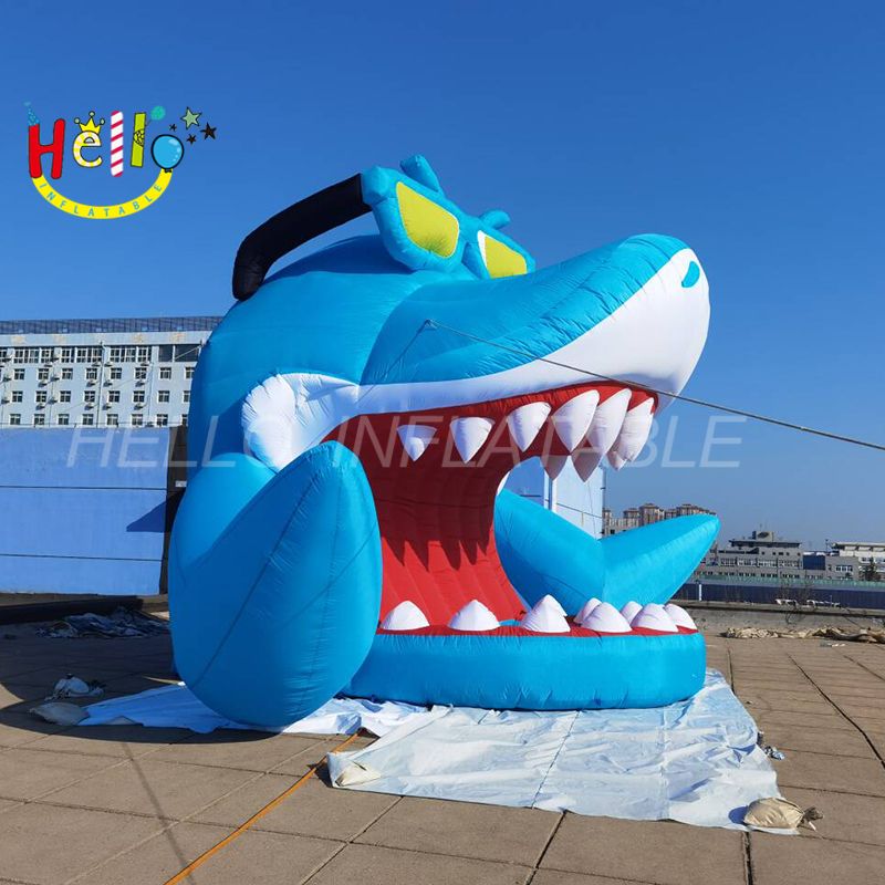 Customized Ocean Theme Party Decoration Inflatable Shark Stage - Hello ...