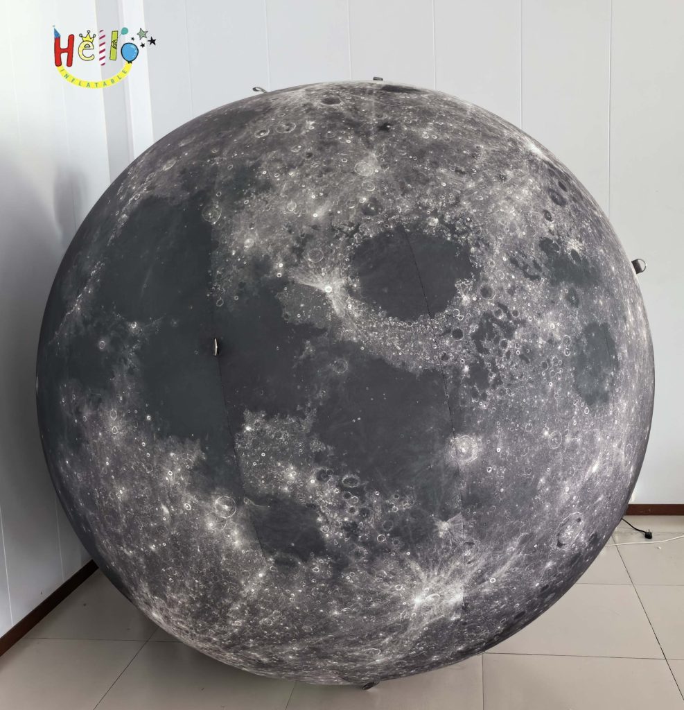 Astronomy Museum Decoration Inflatable Cartoon Moon and Solar System Traveling Planet Balloon for Display插图1