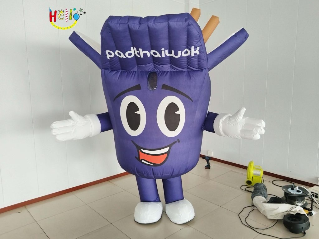 Cartoon Inflatable Advertising Mascot Costume Eye-catching Image for Promotions
