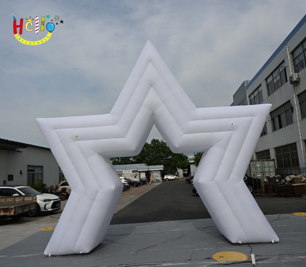Outdoor Festival Advertising Inflatables Star-Shaped Archway for Effective Promotion插图