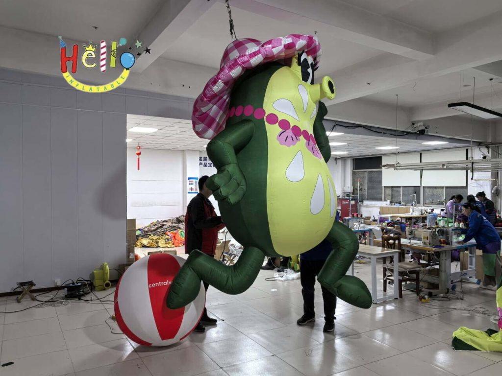 3M High Frog Cartoon Advertising Inflatable Product插图1