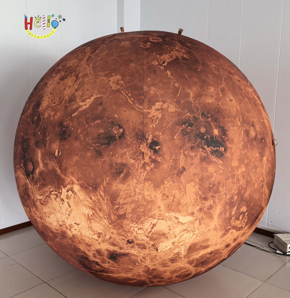 Astronomy Museum Decoration Inflatable Cartoon Moon and Solar System Traveling Planet Balloon for Display插图