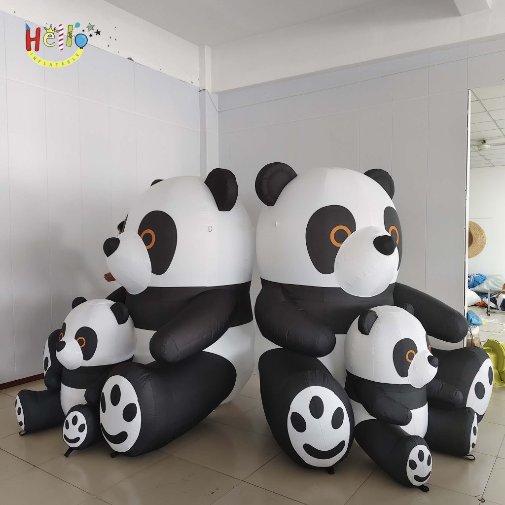 Chinese Advertising Inflatables Adorable Panda Mascot