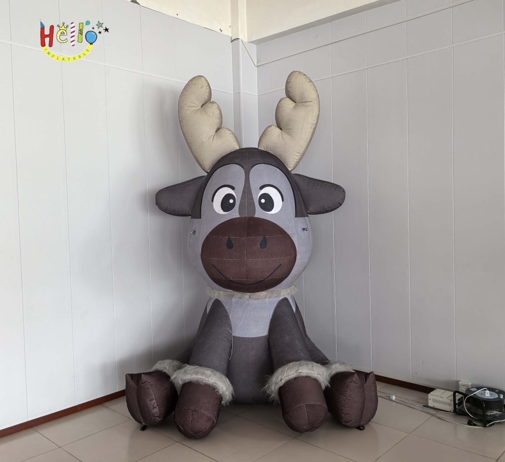 Custom Inflatable Christmas Moose/Holiday Decoration Inflatable Cartoon Deer for Christmas插图1