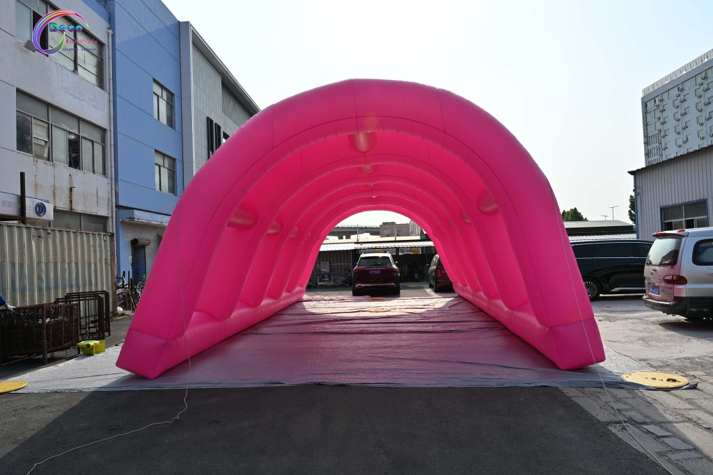 Customized Pink Outdoor Giant Inflatable Advertising Tent for Activities插图
