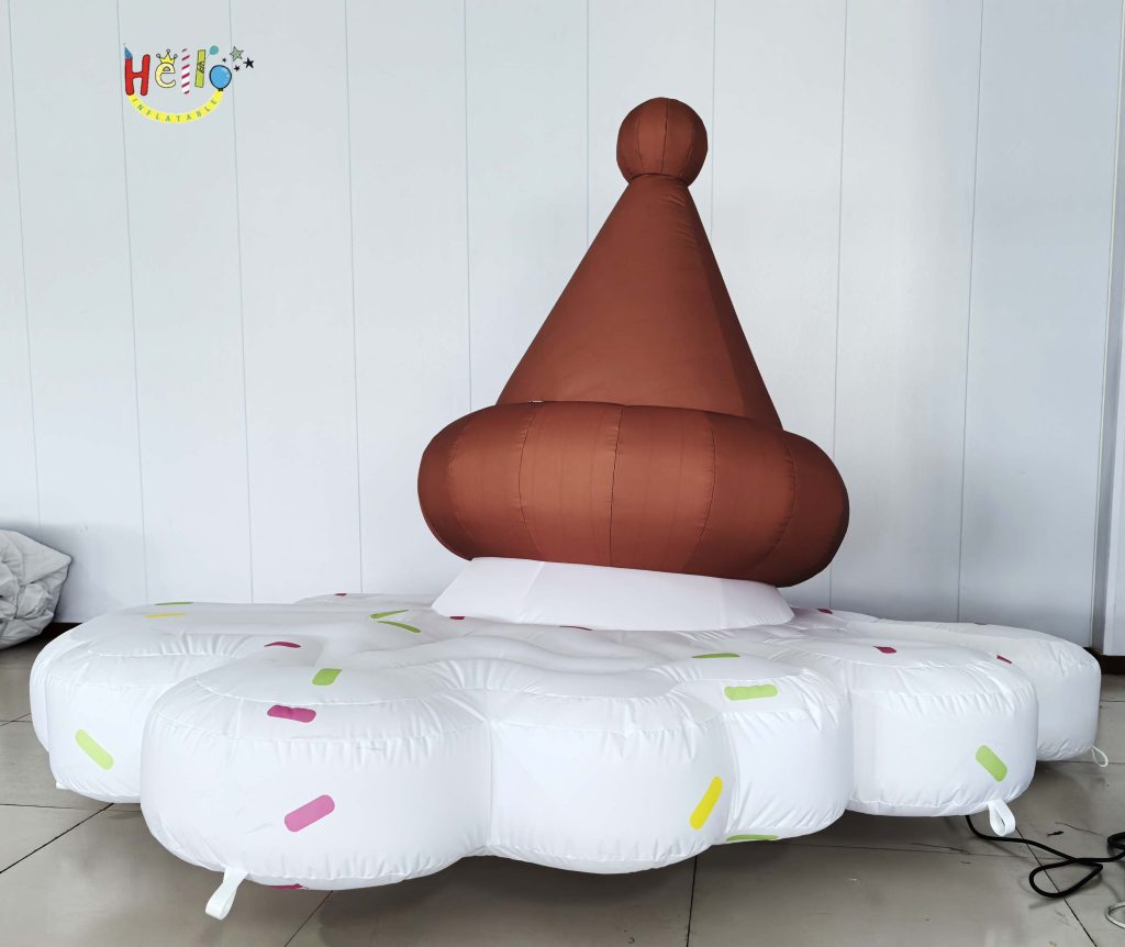 Customized Cartoon Inflatable Advertising Parody of Falling Ice Cream to the Ground插图3