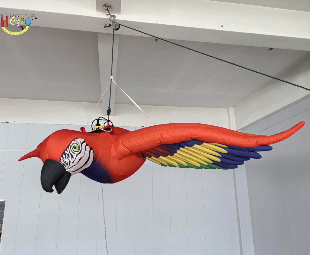 Tropical Jungle Exhibition Hall Advertising Inflatables Hanging Birds Decorative Display插图5