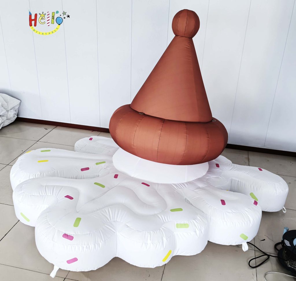 Customized Cartoon Inflatable Advertising Parody of Falling Ice Cream to the Ground插图1