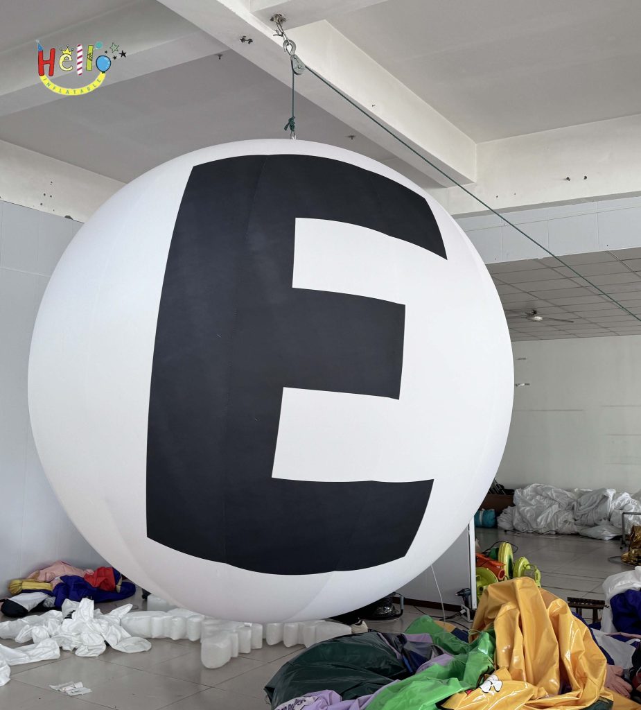 Inflatable Cartoon Hanging Letter Ball 2.4-Meter Diameter Display Item插图3