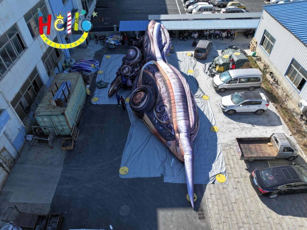 17.57×9.9×3.1 Meters and 17.811.574.9 Meters Advertising Inflatables Suspended Wings插图4