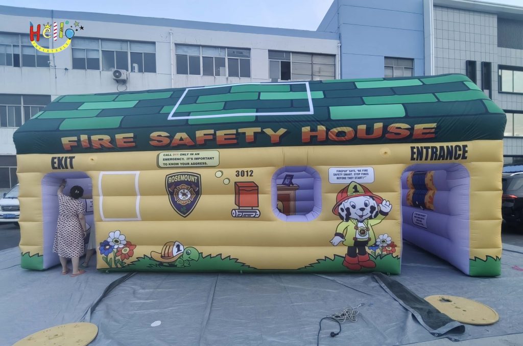 Customized Advertising Inflatable Cartoon Tent Fire Station Guard Room Inflatable Tent插图5