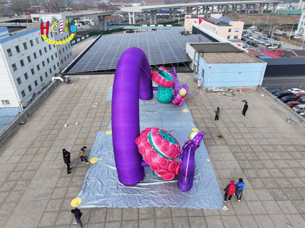 16-Meter Wide and 5-Meter High Tentacle Arch Premium Advertising Inflatable Structure插图2
