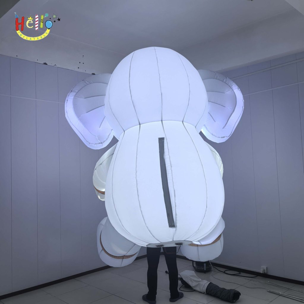 Cartoon Man Back Inflatable Elephant for Advertising for Animal Parades插图1