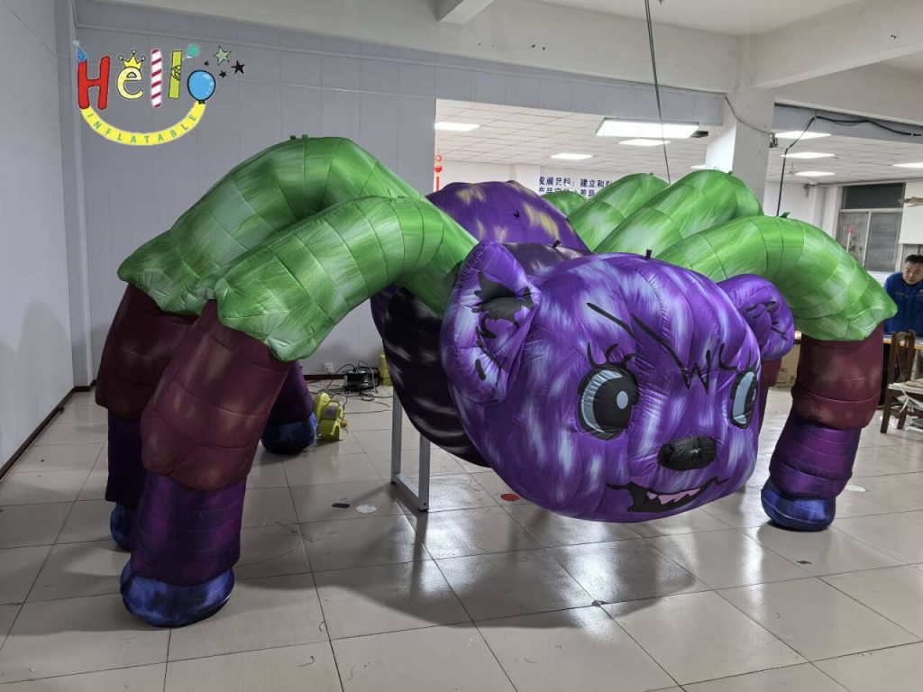 4.8-Meter Wide Spider Advertising Inflatable for Holiday Decorations插图 4.8-Meter Wide Spider Advertising Inflatable for Holiday Decorations